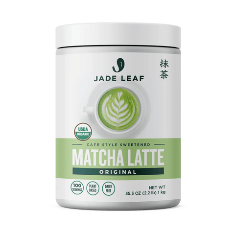 Organic Cafe Style Sweetened Matcha Latte Mix - Original - 2.2LB CANISTER