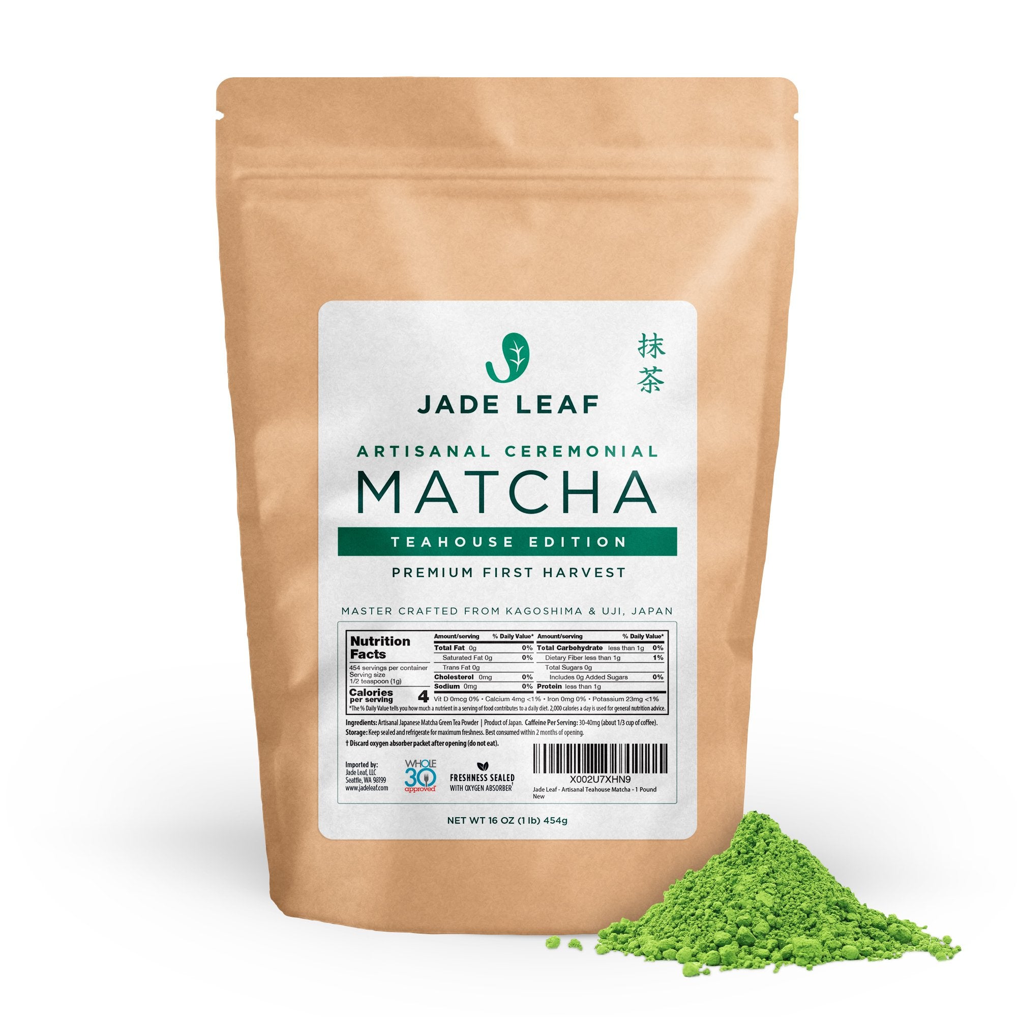 Jade Leaf Matcha Organic Matcha + Green Tea Bags - Traditional - Ceremonial  Matcha + Whole Leaf Sencha - Authentic Japanese Origin (35 Pyramid Sachets)  - Yahoo Shopping